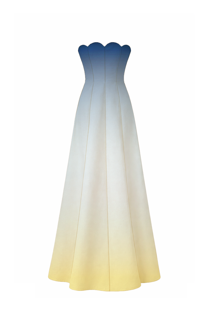 Sea Shell Linen Gown