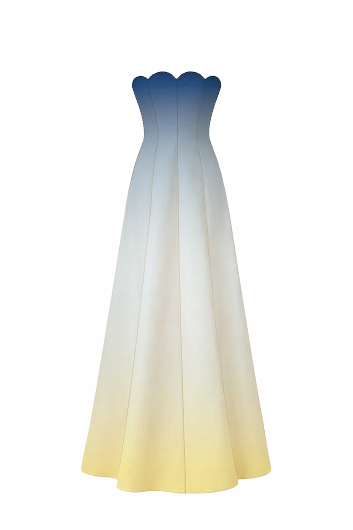Sea Shell Linen Gown